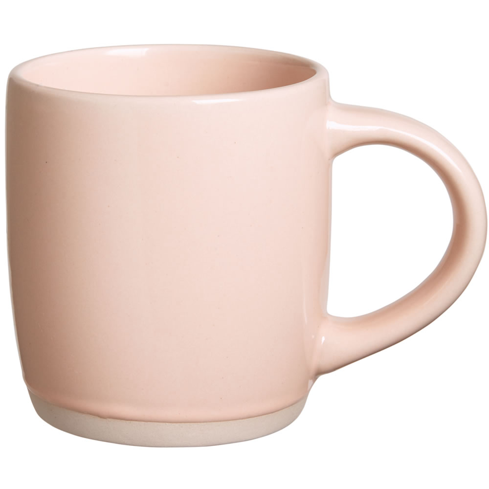 Wilko Pink Biscuit Base Mug Image 1