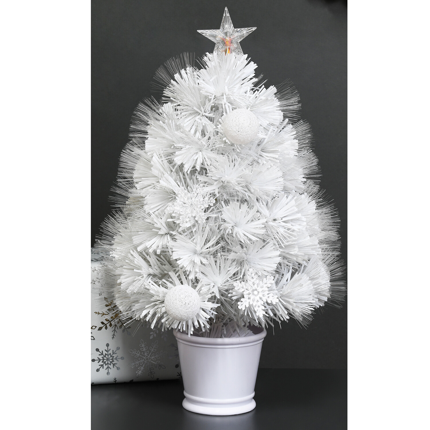 Fibre Optic Christmas Tree - White Image 8