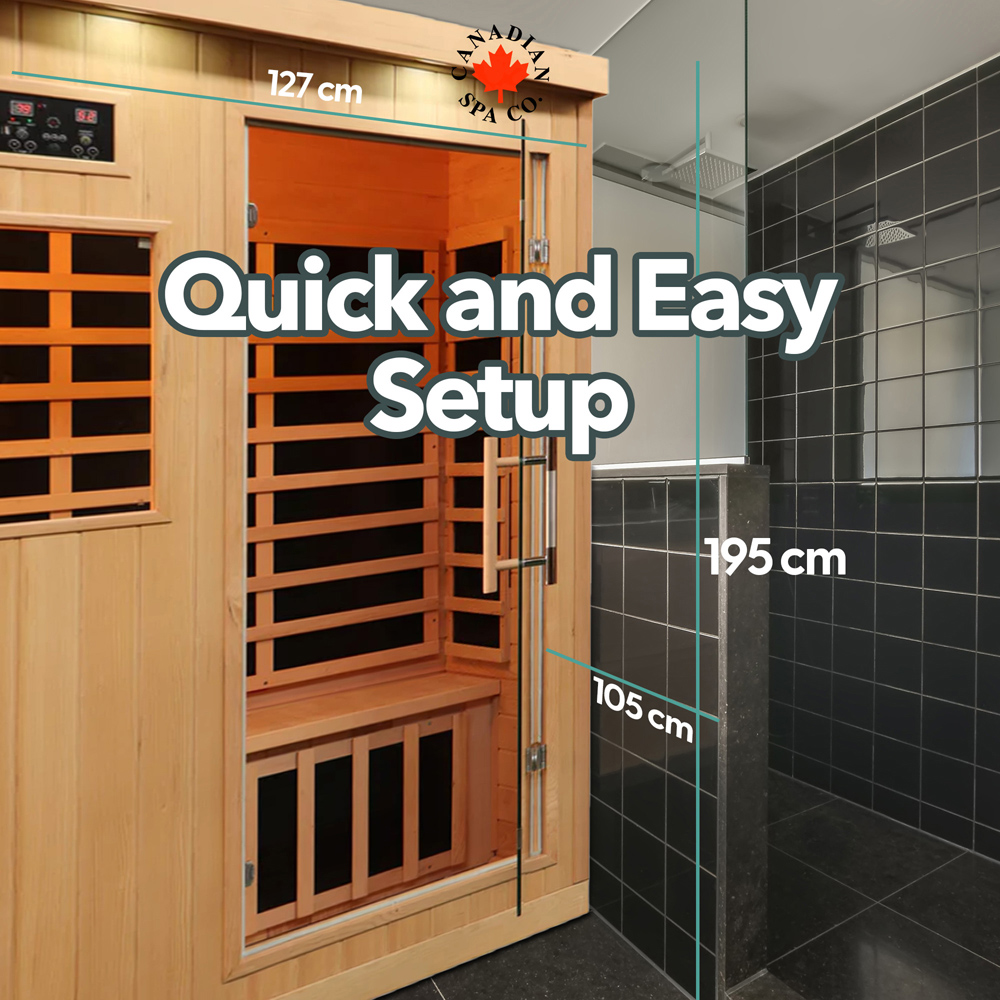 Canadian Spa Tremblant 2 Person Infrared Sauna Image 11