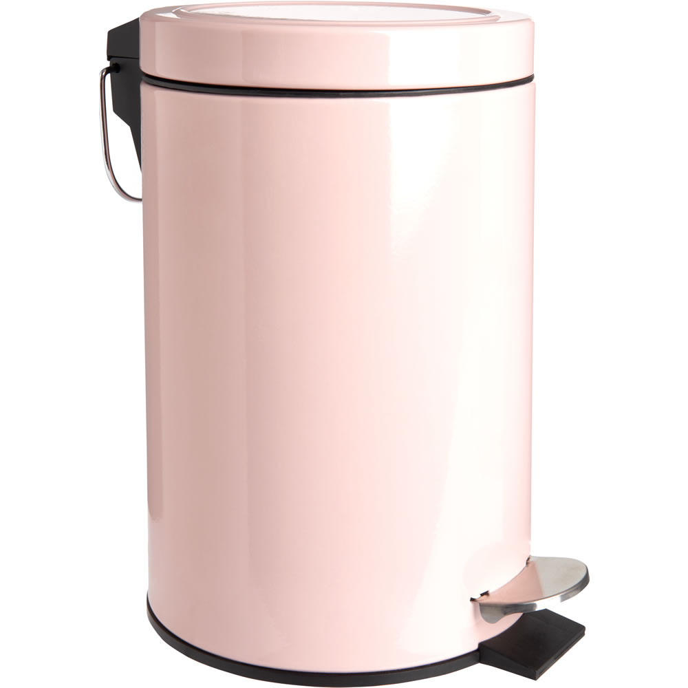 Wilko Pink Pedal Bin Image 1