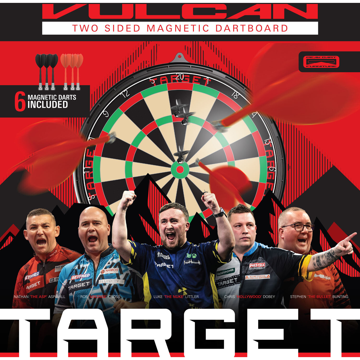 Vulcan Magnetic Dartboard Image 3