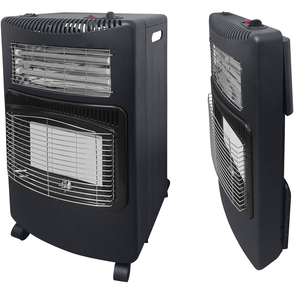 AMOS Black Portable Calor Gas and Electric Heater 1600W Image 3