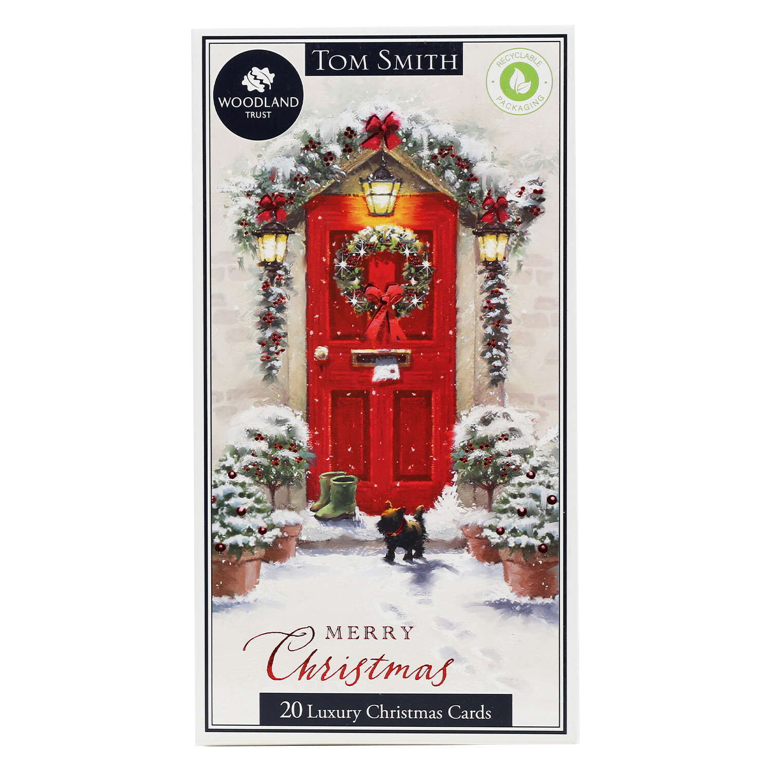 Luxury Slim Front Door Christmas Cards Image 1