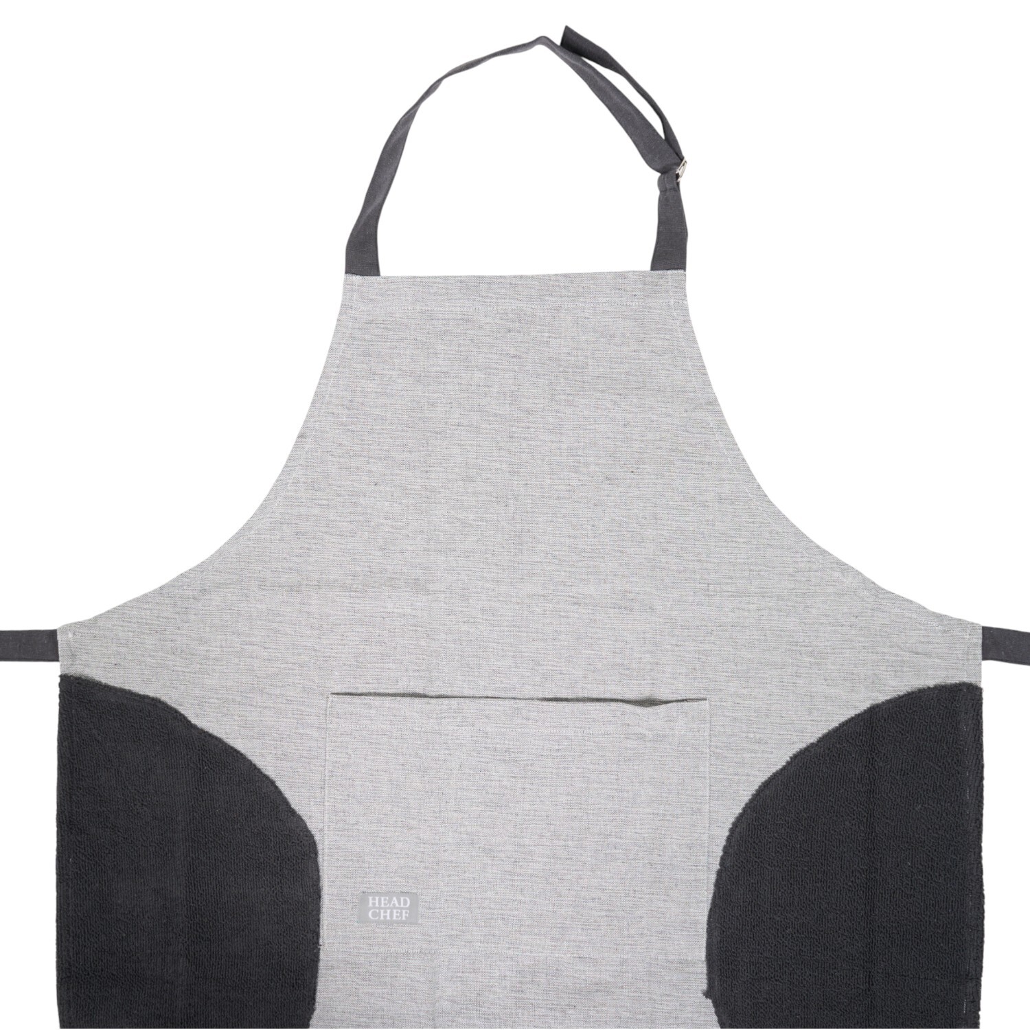 Head Chef Polycotton Apron Grey Image 2
