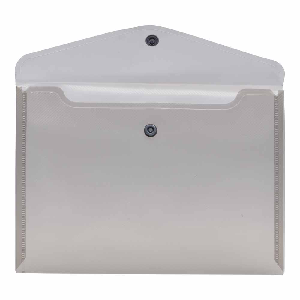 Wilko A5 Button Wallet Assorted Colours Wilko