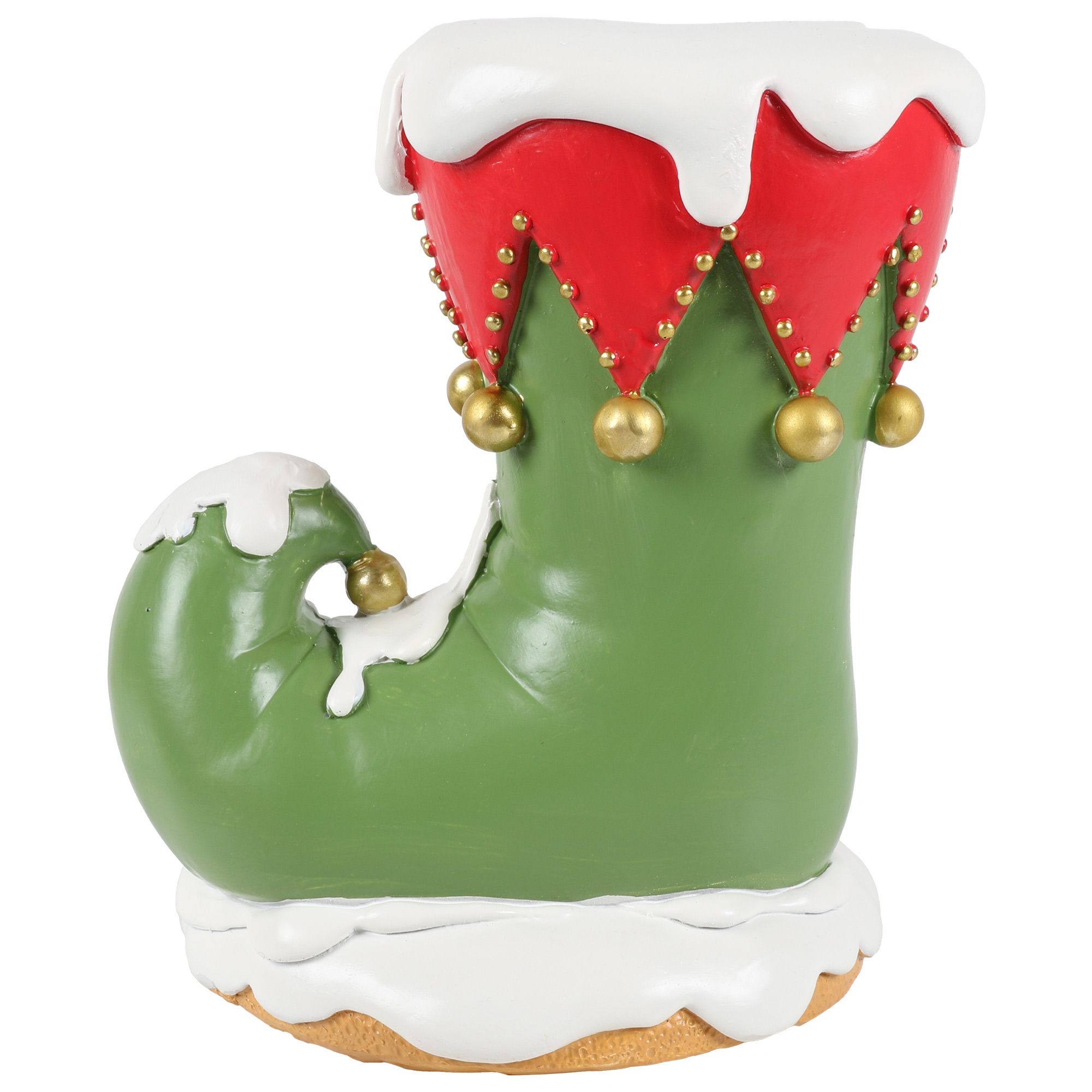 LED Novelty Elf Shoe Ornament - Green Image 3