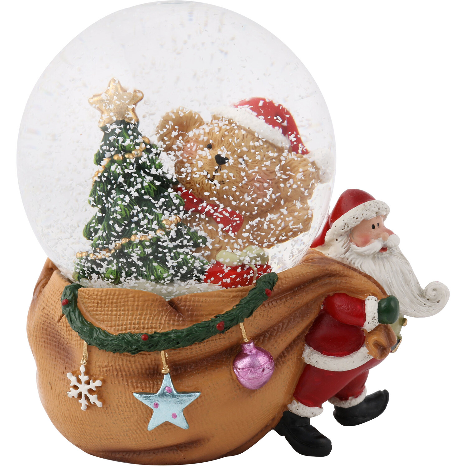 Cute Bear and Santa Snowglobe Image 4