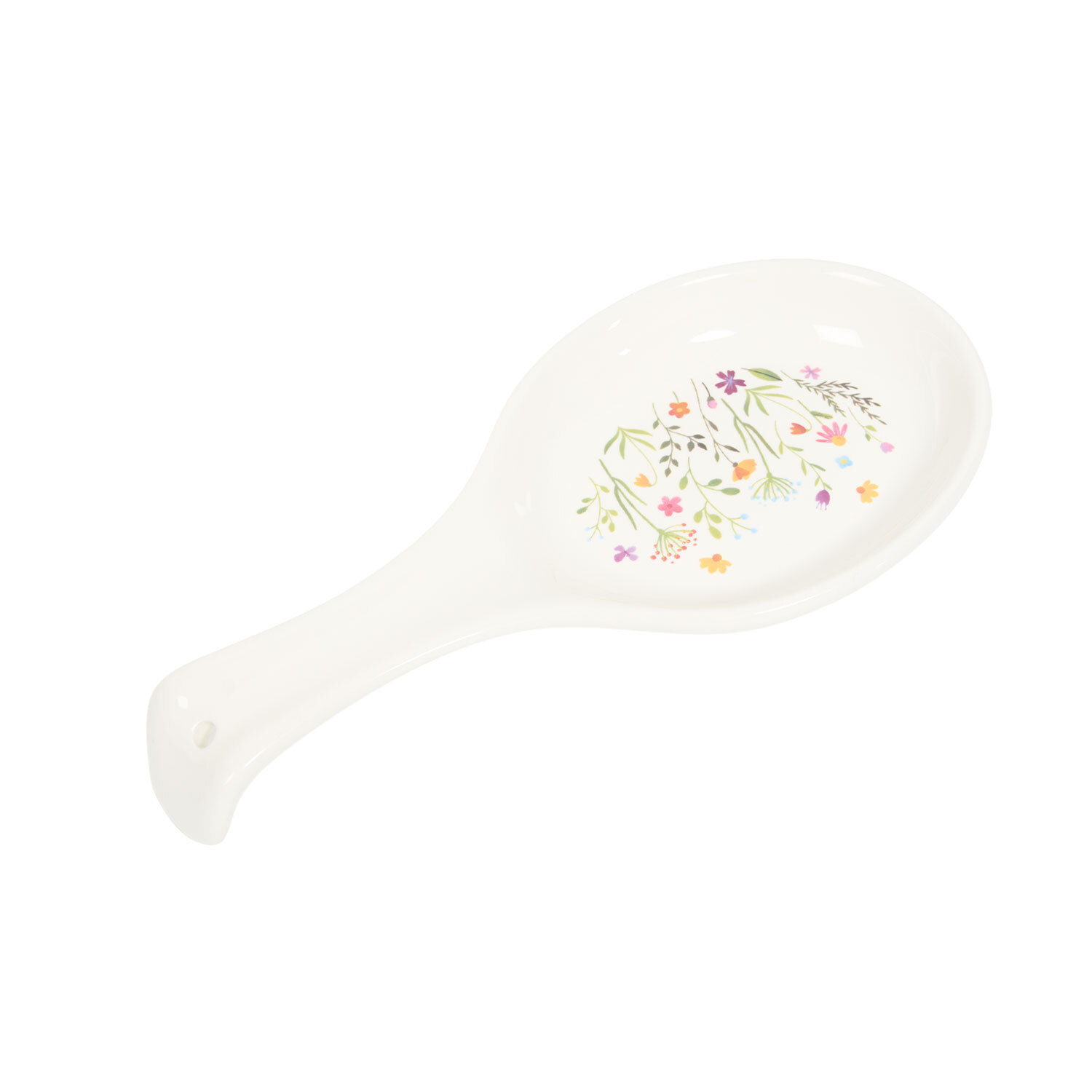 Wildflower Ceramic Spoon Rest White Image 6