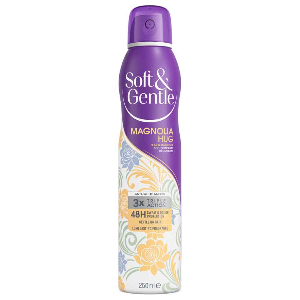 Soft and Gentle Magnolia Hug Anti Perspirant Spray 250ml Image 1