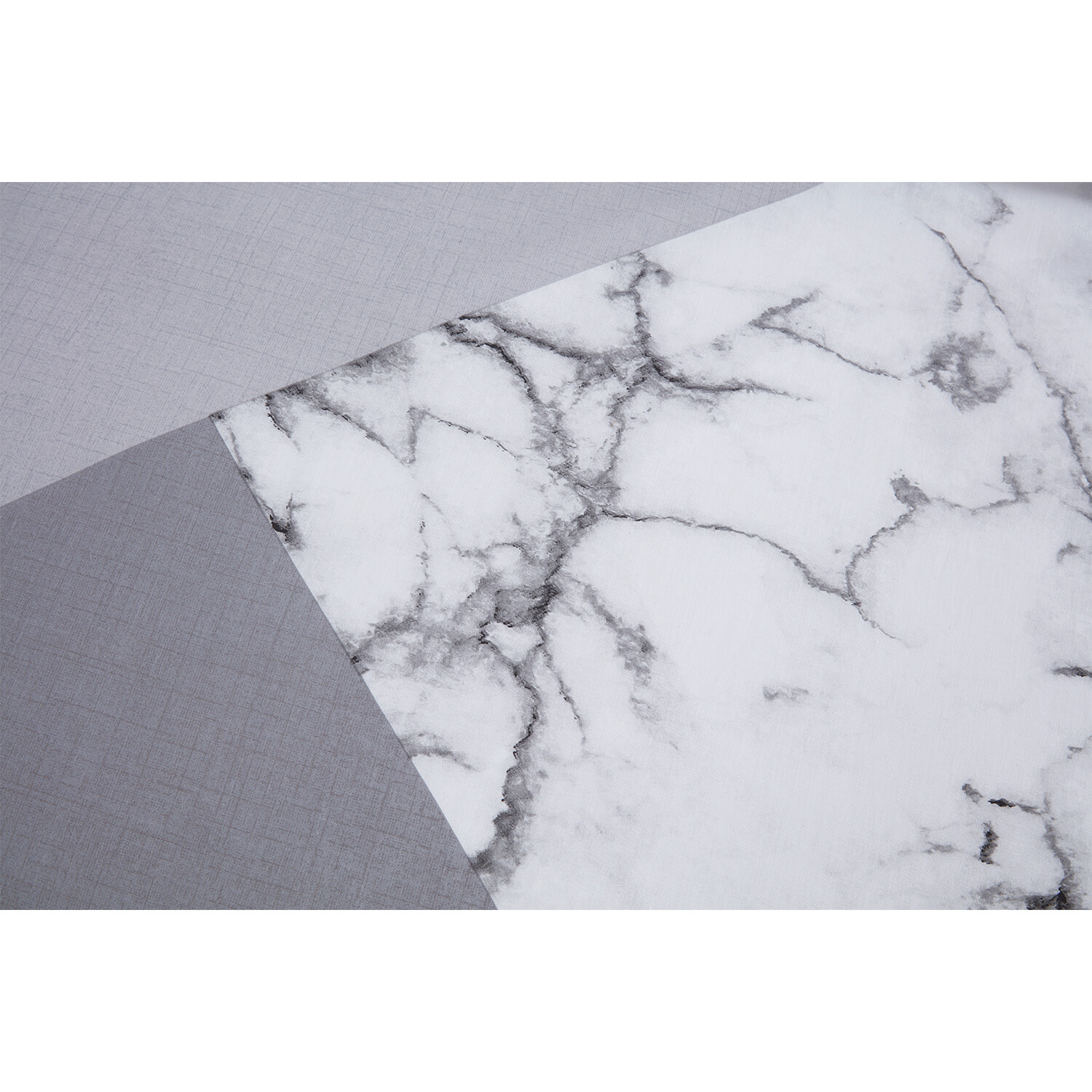 My Home King Size Grey Marble Geo Duvet Cover Image 4
