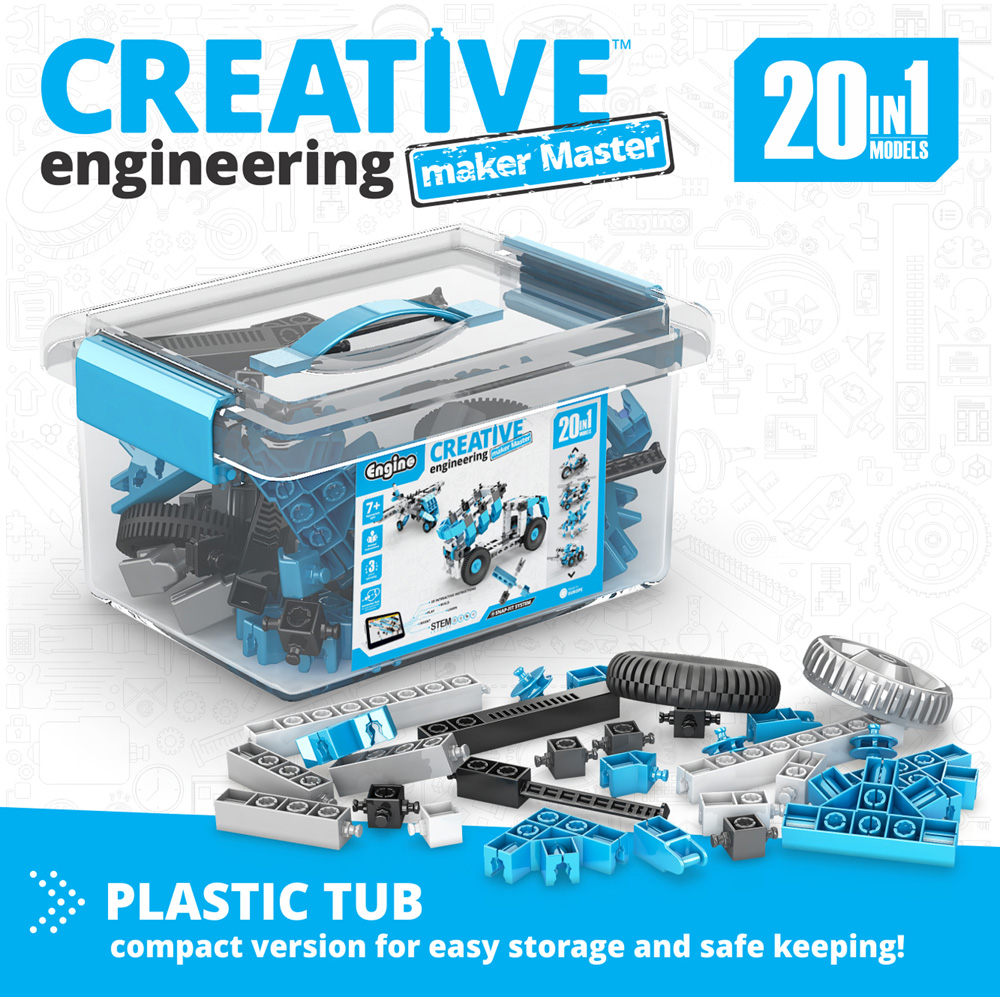 Engino Creative Engineering 20 in 1 Maker Master Set Image 3