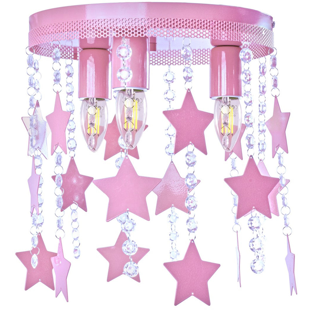 Milagro Star Baby Pink Ceiling Lamp 230V Image 1