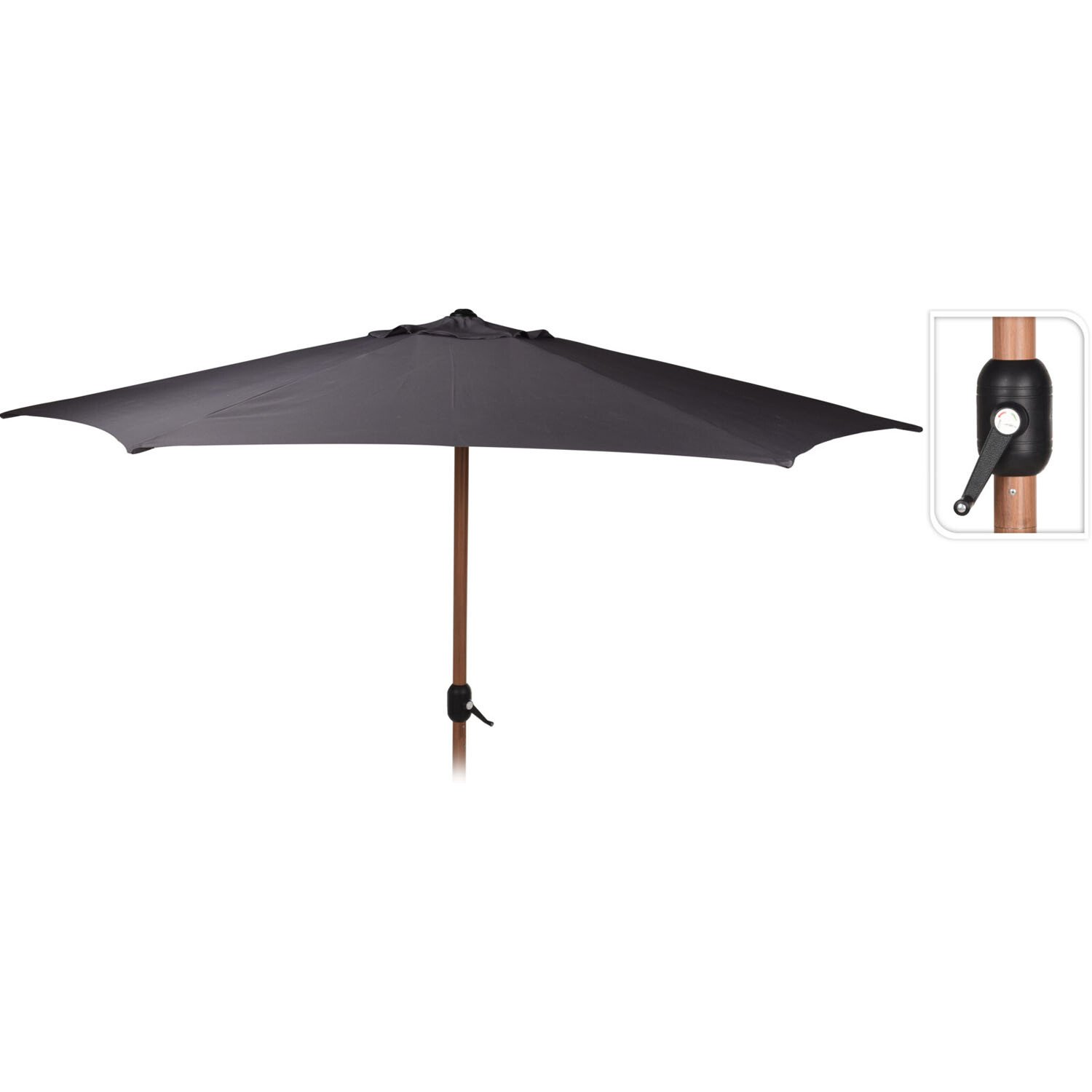 Koopman Umbrella - Dark Grey / No Image
