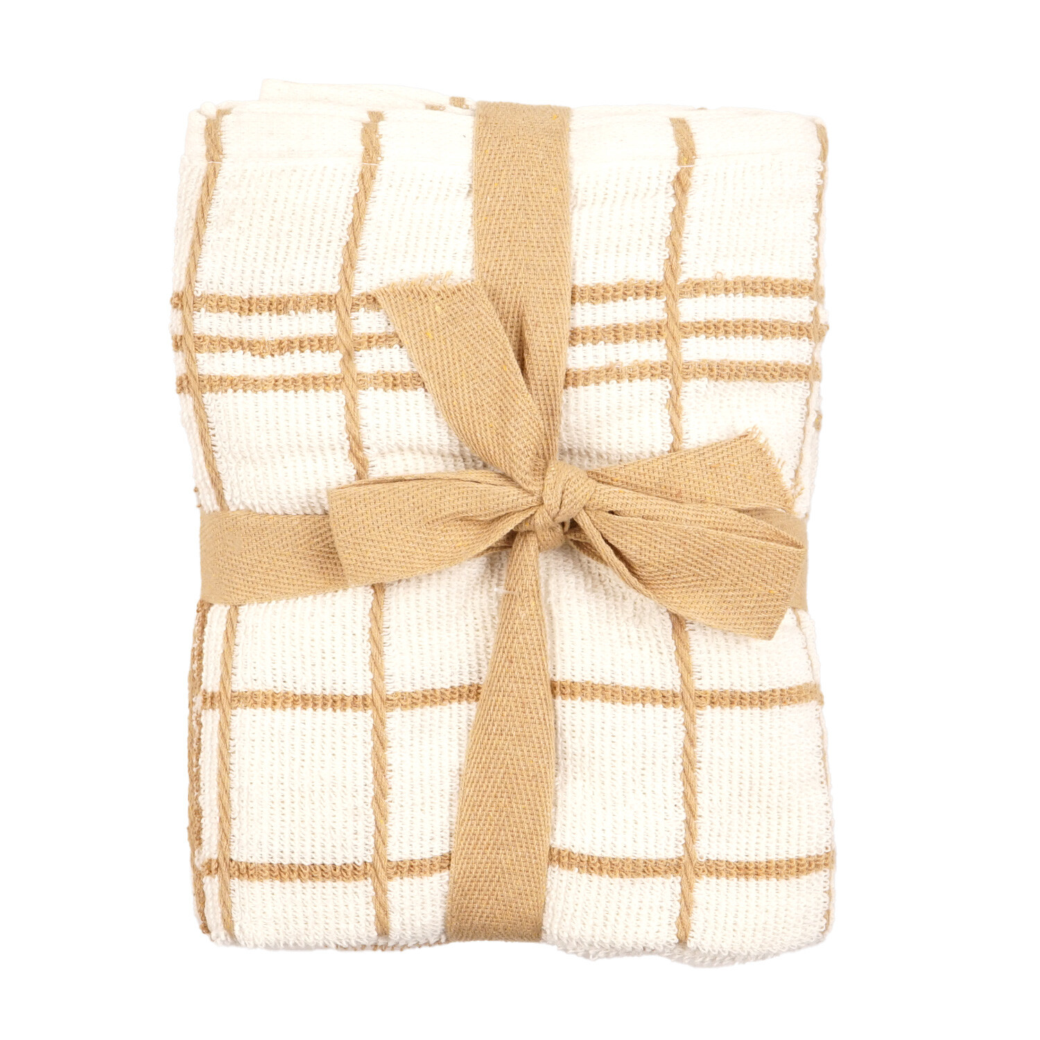 Pack of Epsom Tea Towels - Cream Image 1