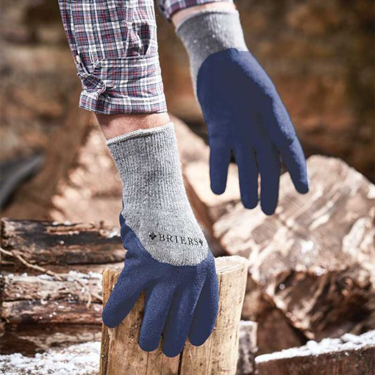Pack of 2 Large Cosy Gardener Gloves L9 Blue Image