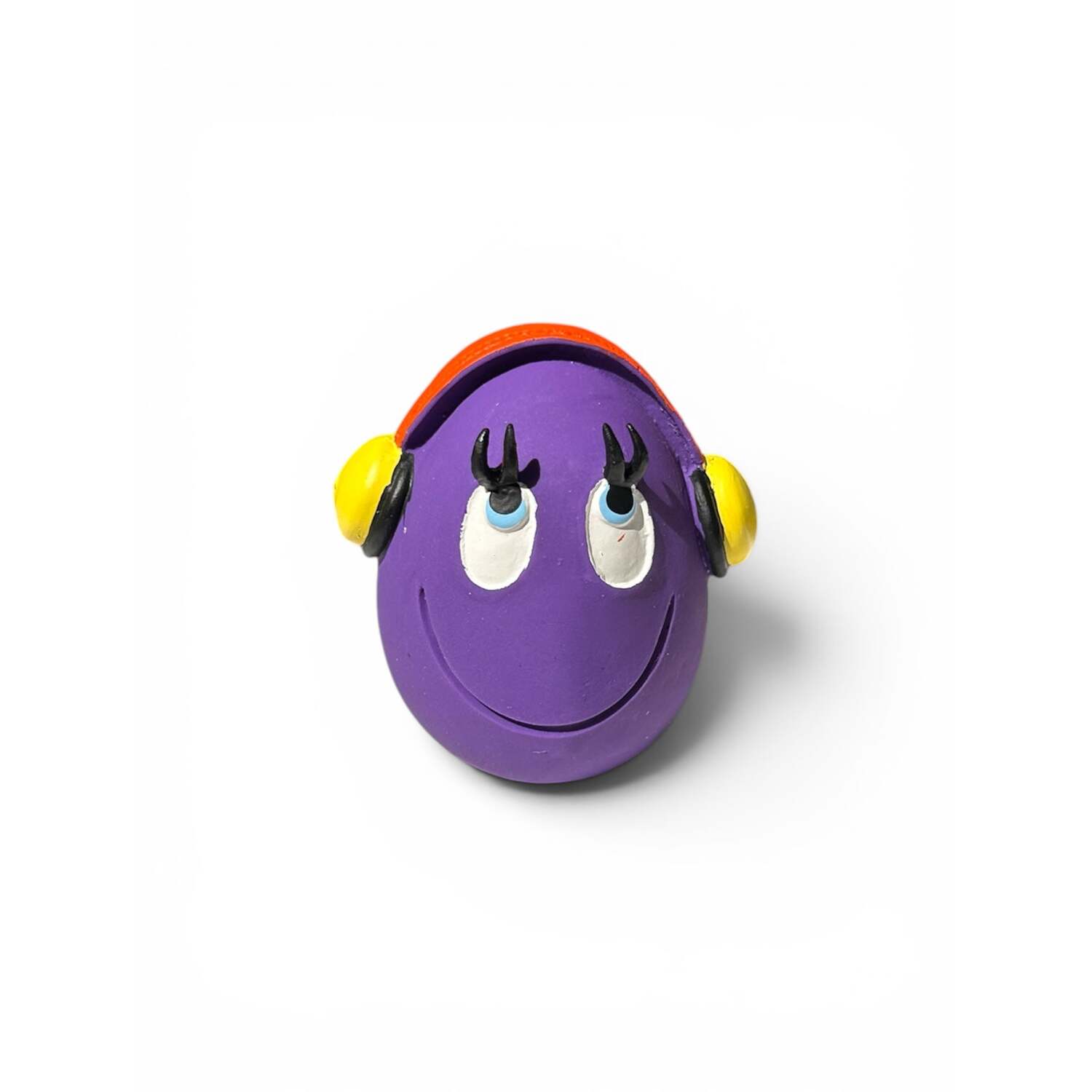 Totally Pawsome OVO Egg Dog Toy, DJ Ovo, Orange Image 2