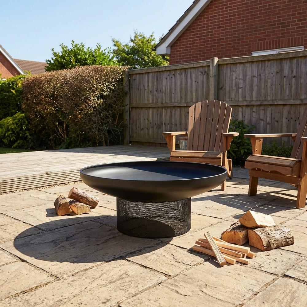 Perforated Steel Round Firepit Image 4