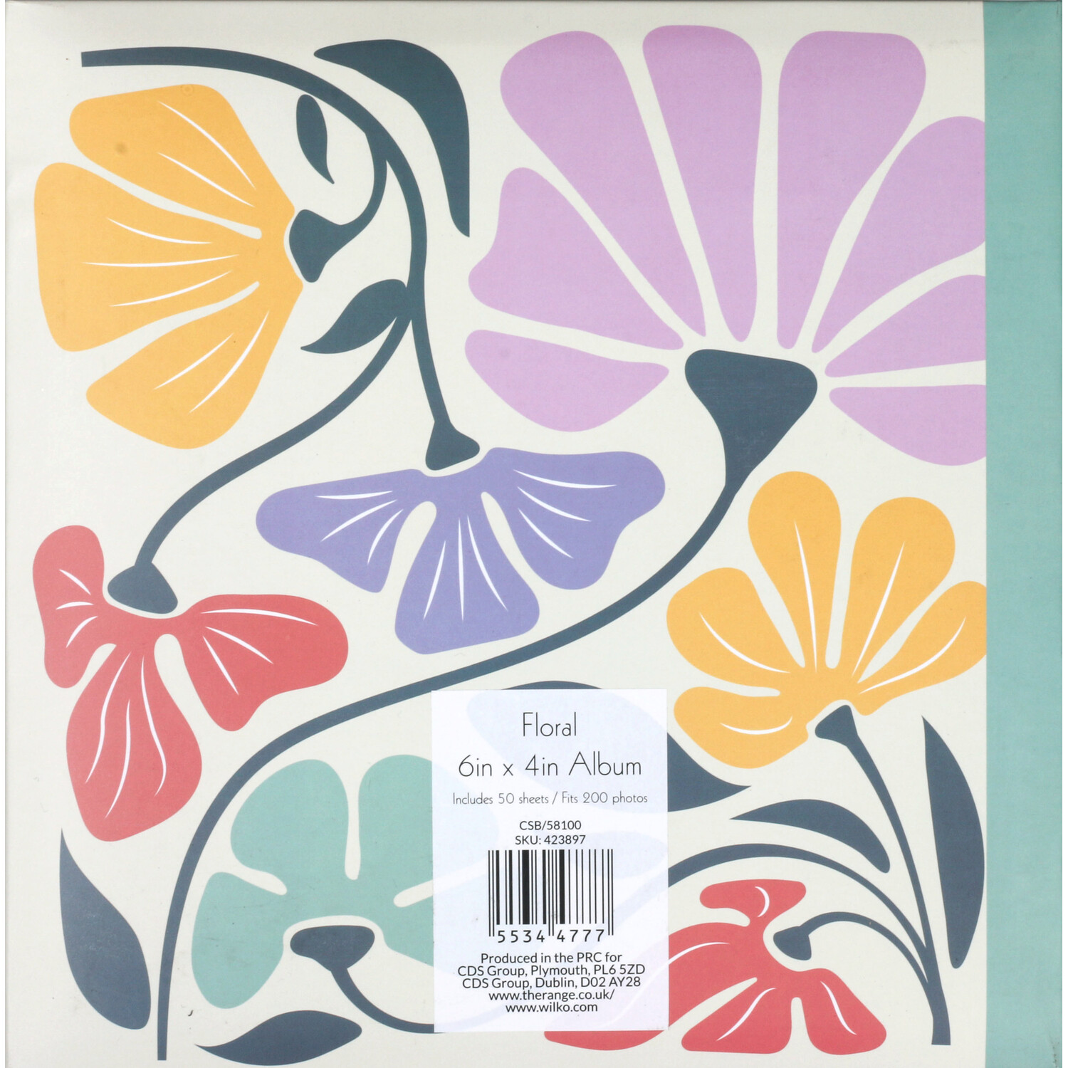 Floral Photo Album 200 Photos - Multicolour Image 2