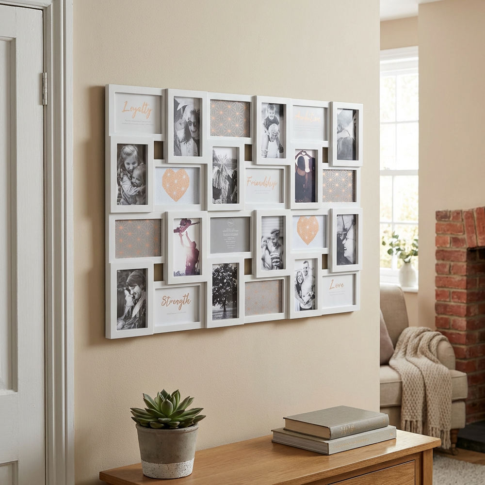 Hendon Grey 24 Aperture Collage Photo Frame Image 8