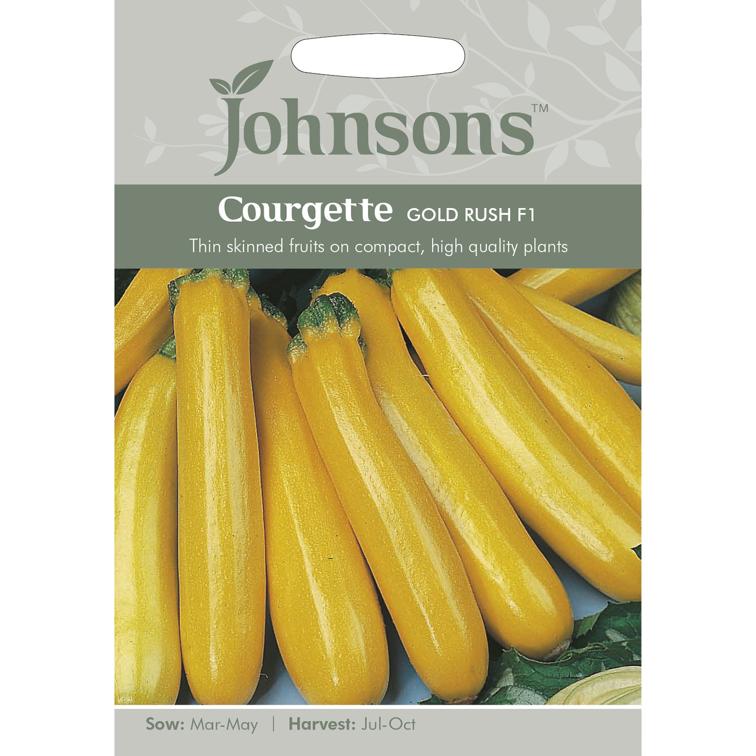 Johnsons Gold Rush F1 Courgette Seeds Image 2