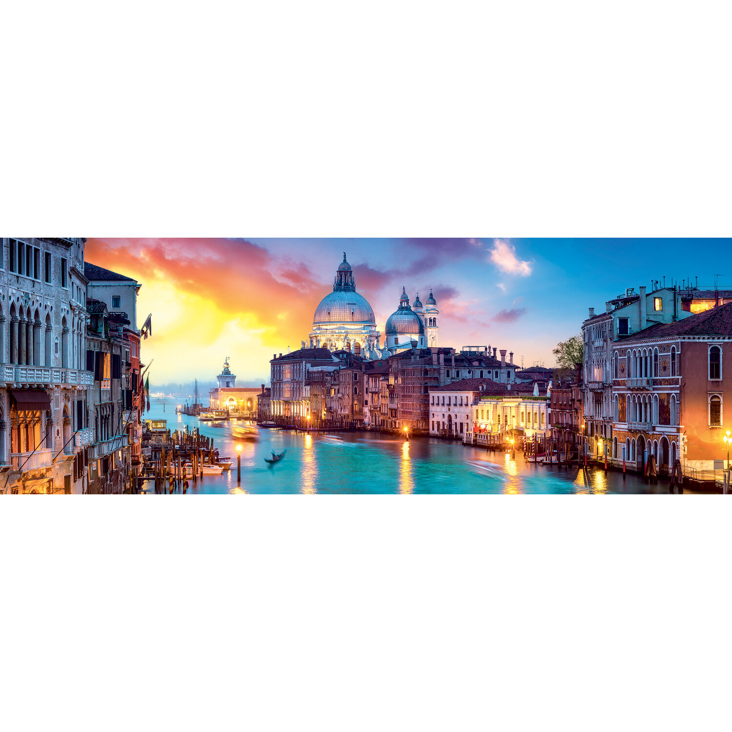 1000 Piece Canal Grande Wenecja Panorama Puzzle - Multicolour Image 2