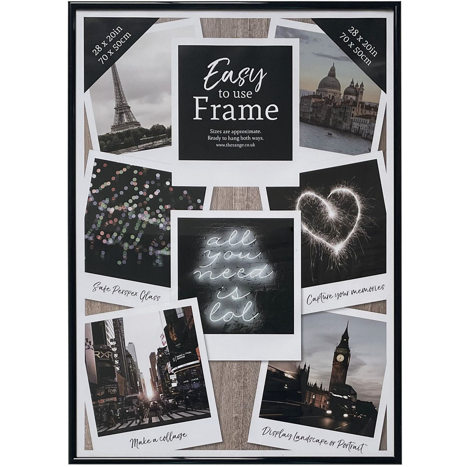 Black Easy Photo Frame 28 x 20 inch Image