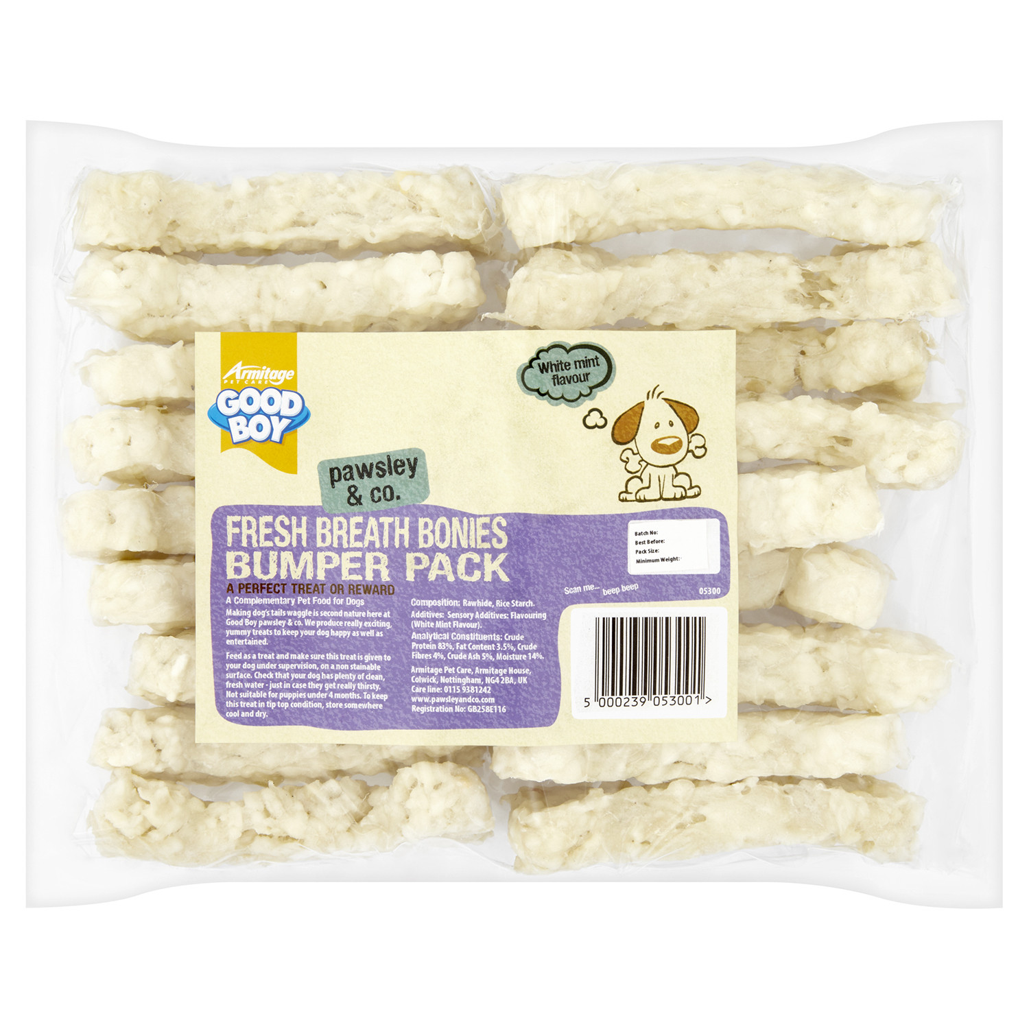 Good Boy Fresh Breath Bones Dog Treat 810g Image