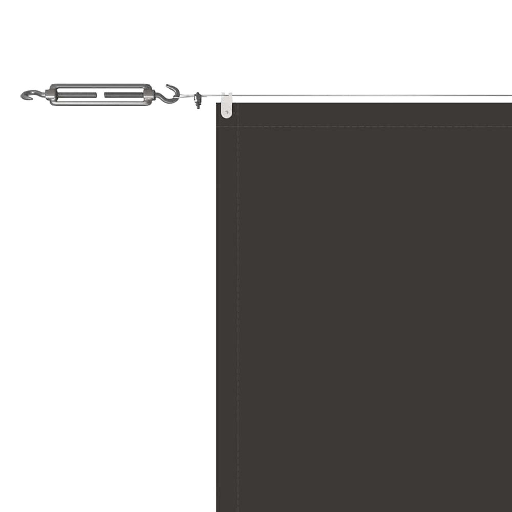 vidaXL Anthracite Oxford Fabric Vertical Awning 60cm x 8m Image 4