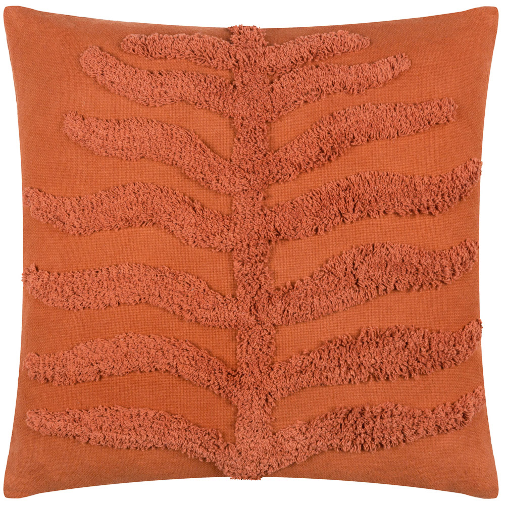 furn. Dakota Rust Tufted Cushion Image 1