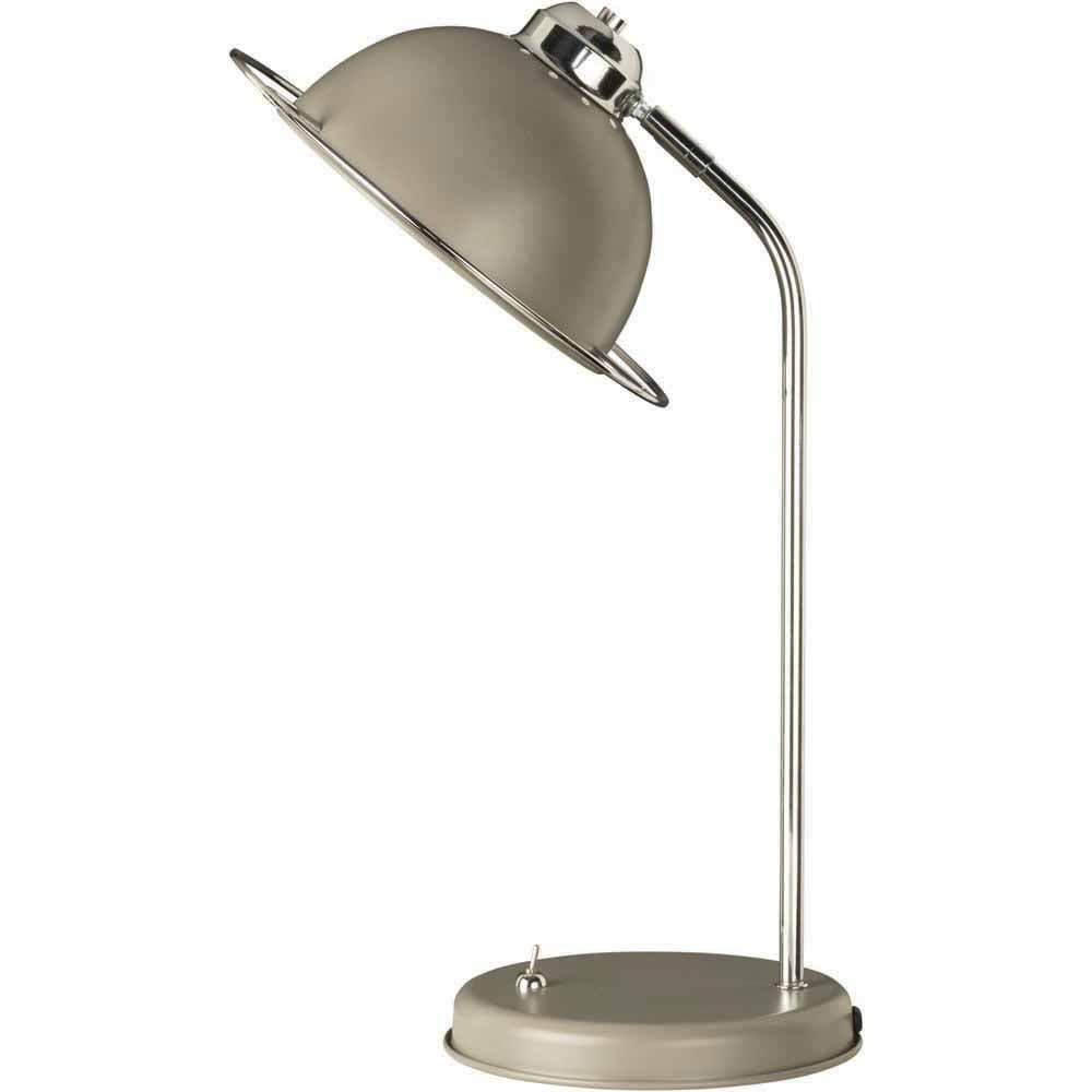 Blair Grey and Chrome Table Lamp Image 1