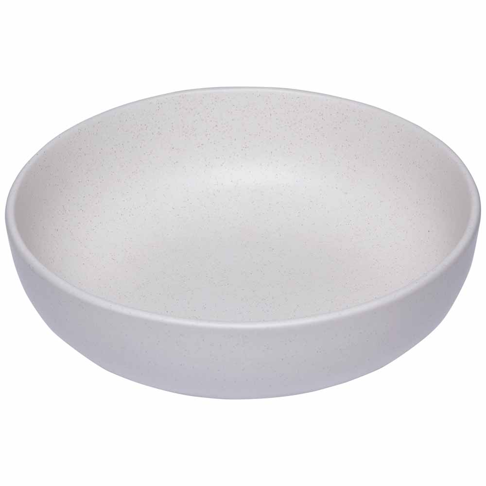 Wilko Cool Grey Speckled Soup Bowl Image 2