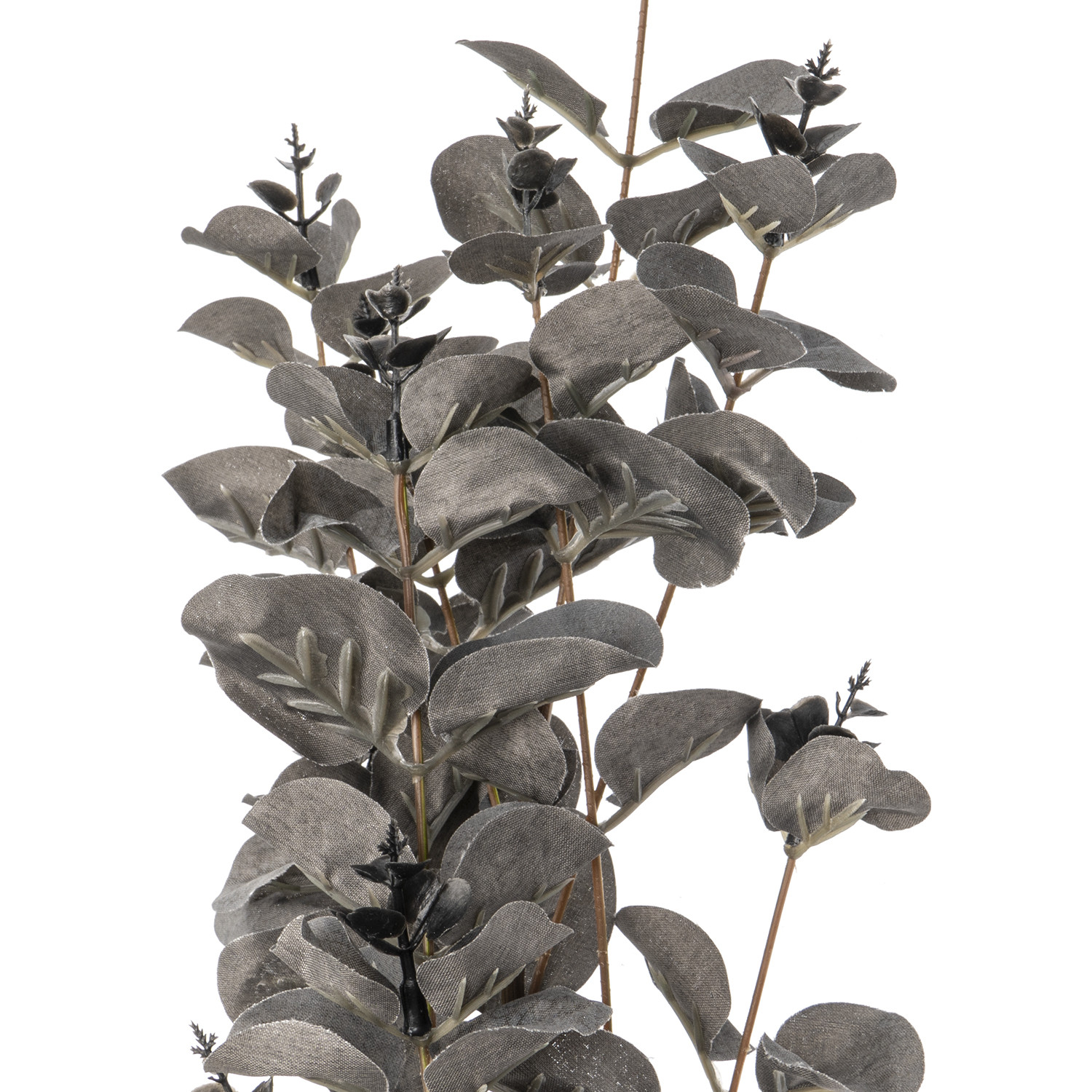 Silk Smoked Eucalyptus Single Stem Artificial Plant Image 2