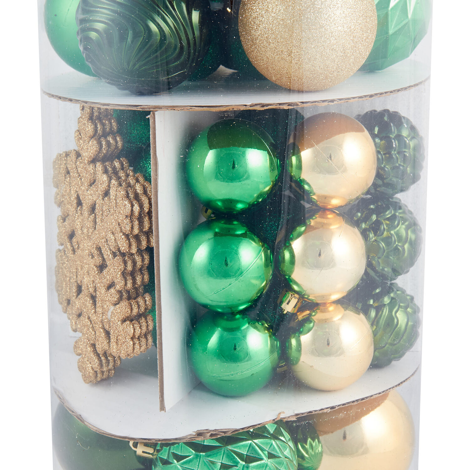 Pack of 120 Where Emeralds Glisten Baubles - Emerald Image 2