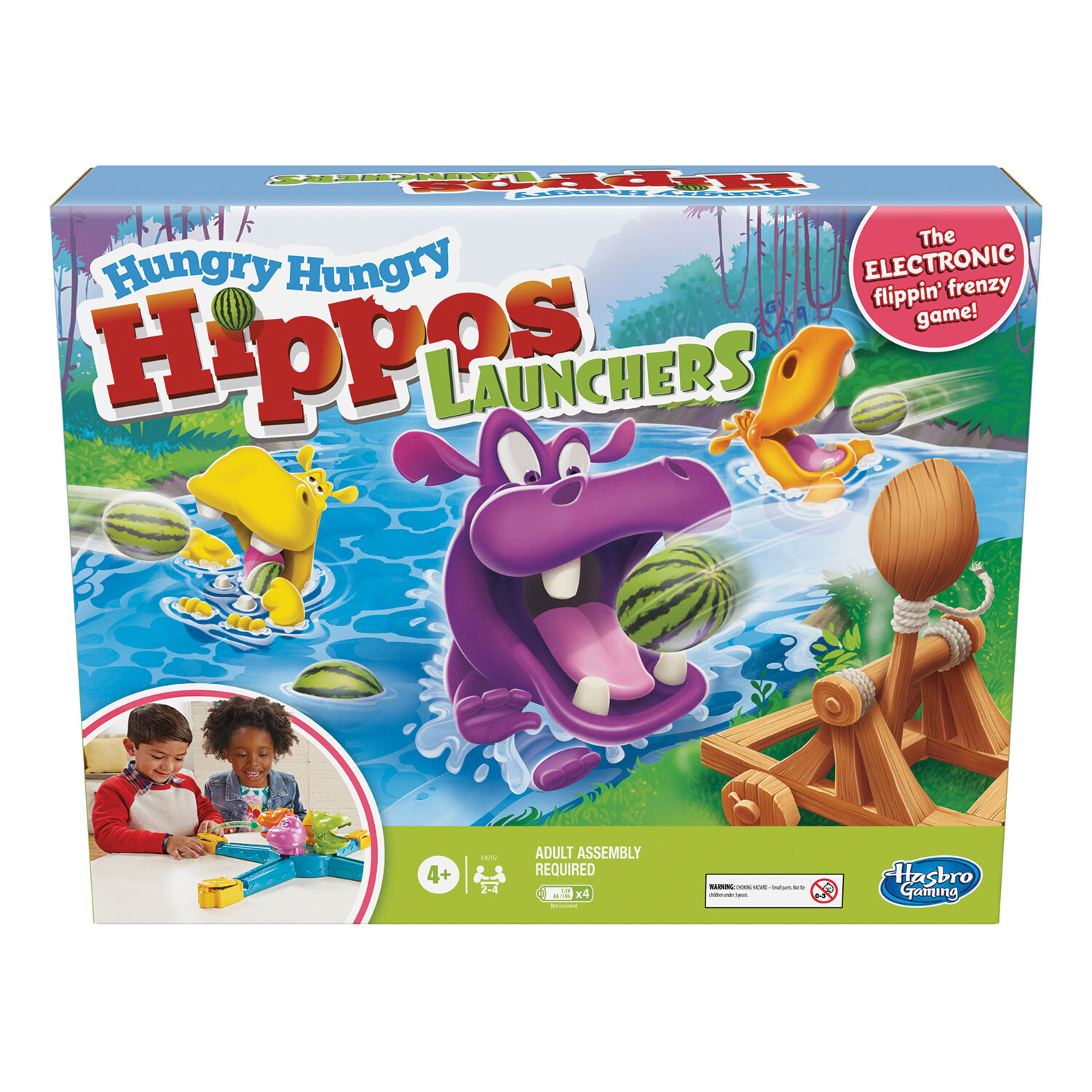 Hasbro Hungry Hungry Hippos Launchers Game Image 1