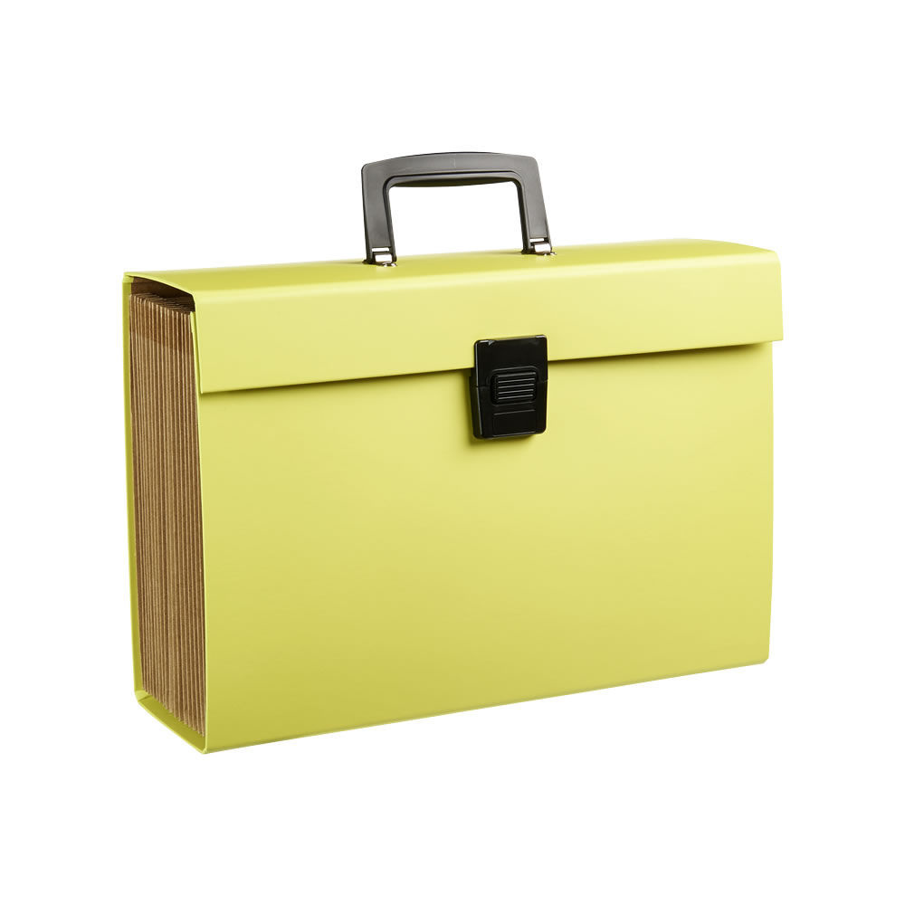 Wilko Home Box File A4 Lime Image