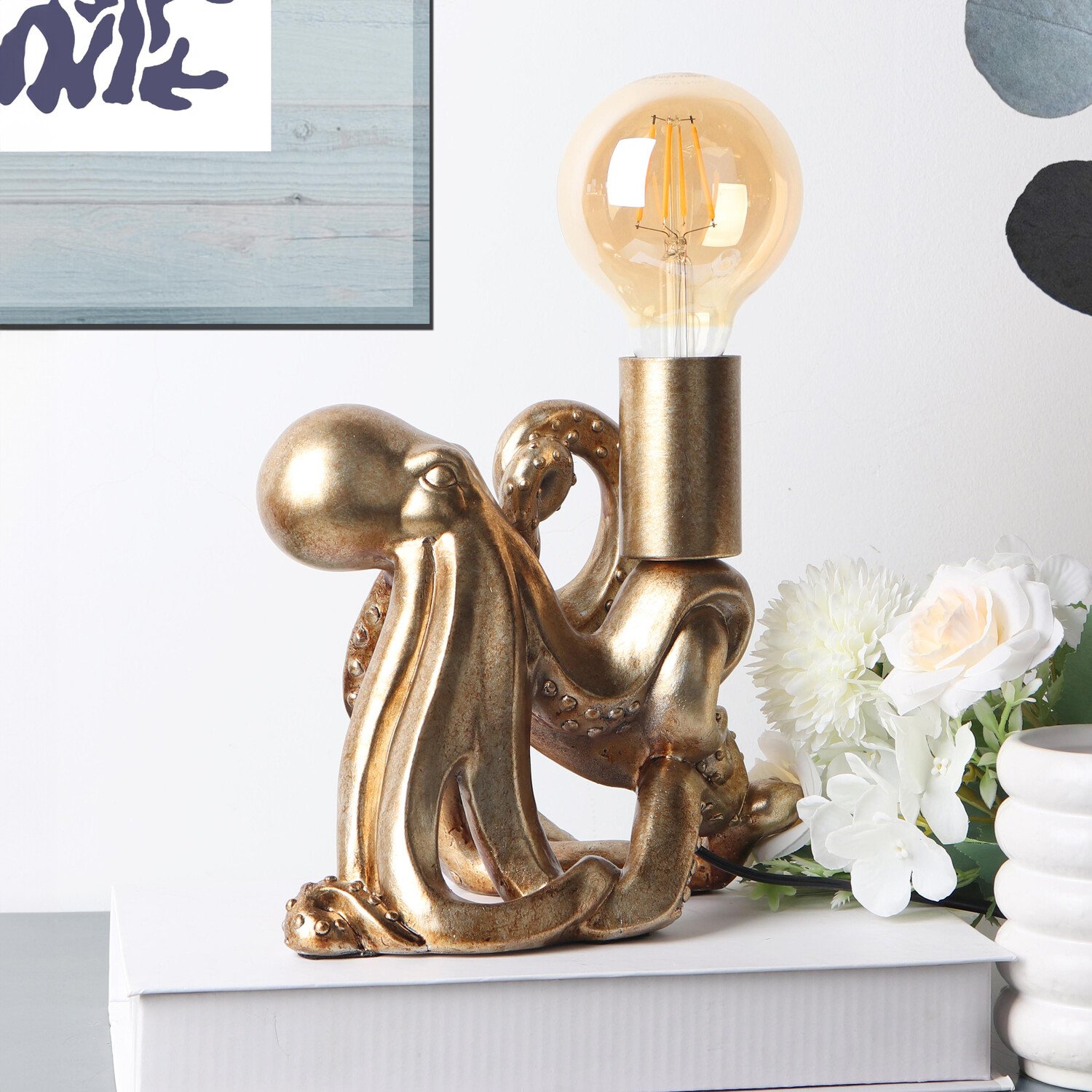 Octopus Table Lamp with Bulb Image 2