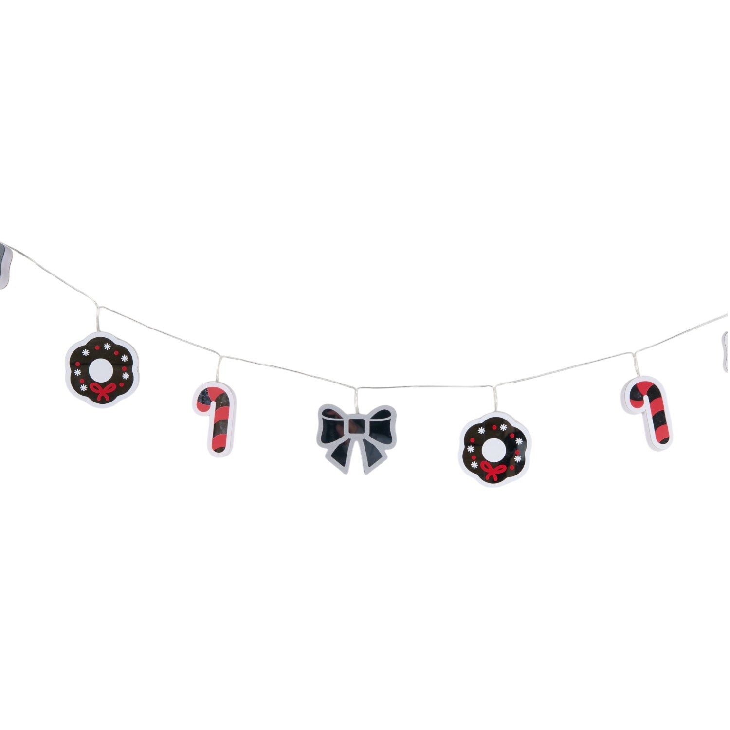 Christmas Icon Infinity String LightBlack Image 1