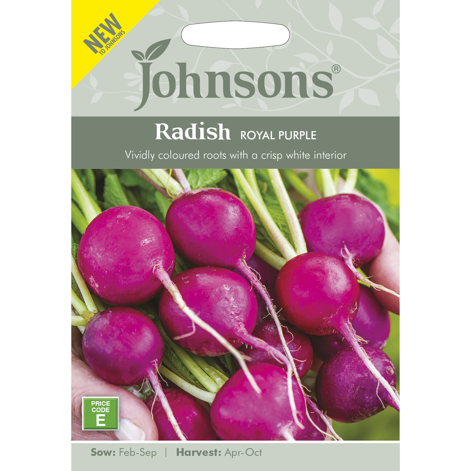 Johnsons Royal Purple Radish Seeds Image 2