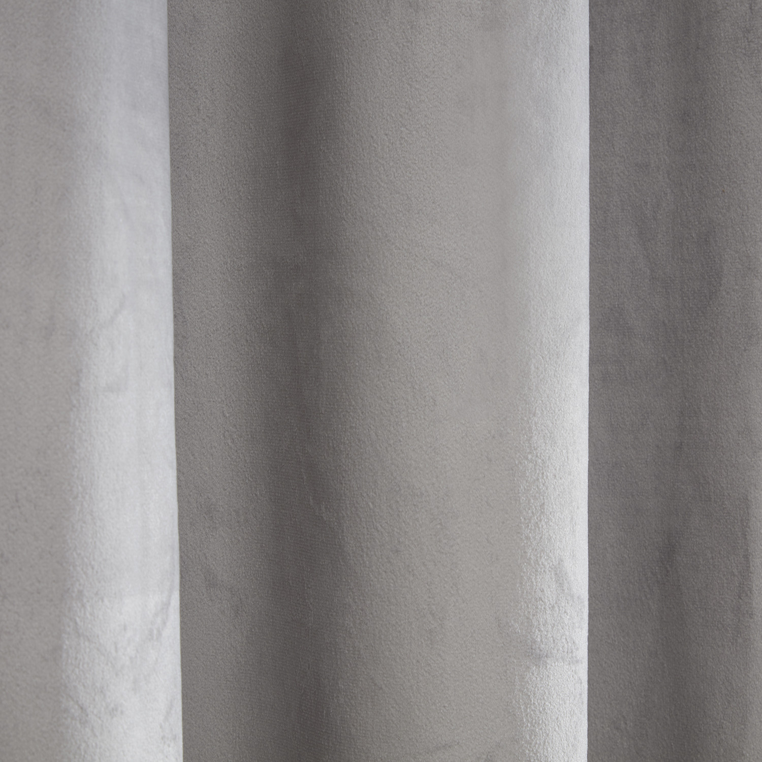Divante Vermont Silver Velvet Blackout Curtains 168 x 183cm Image 4