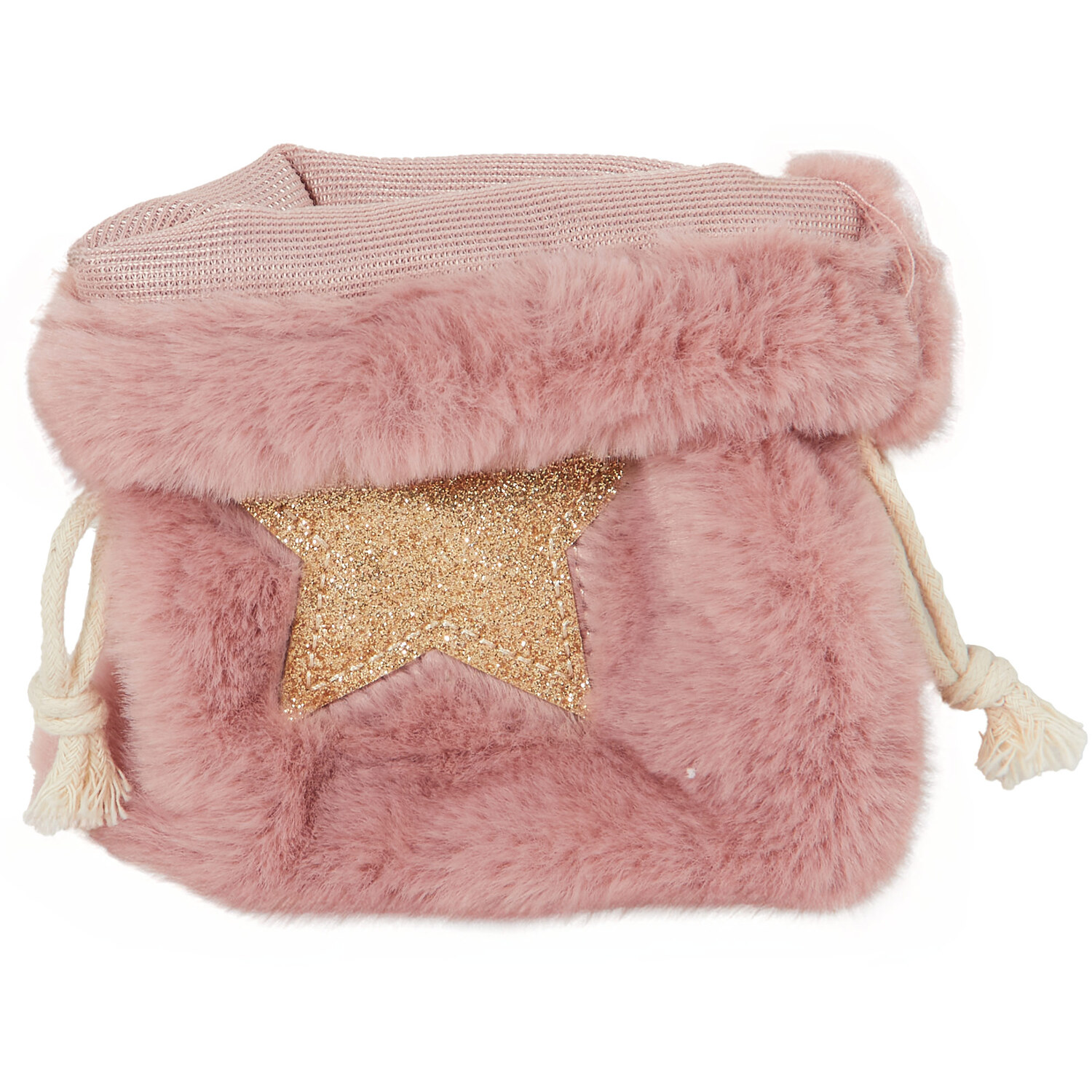 Gold Glitter Star Plush Bag Image 6