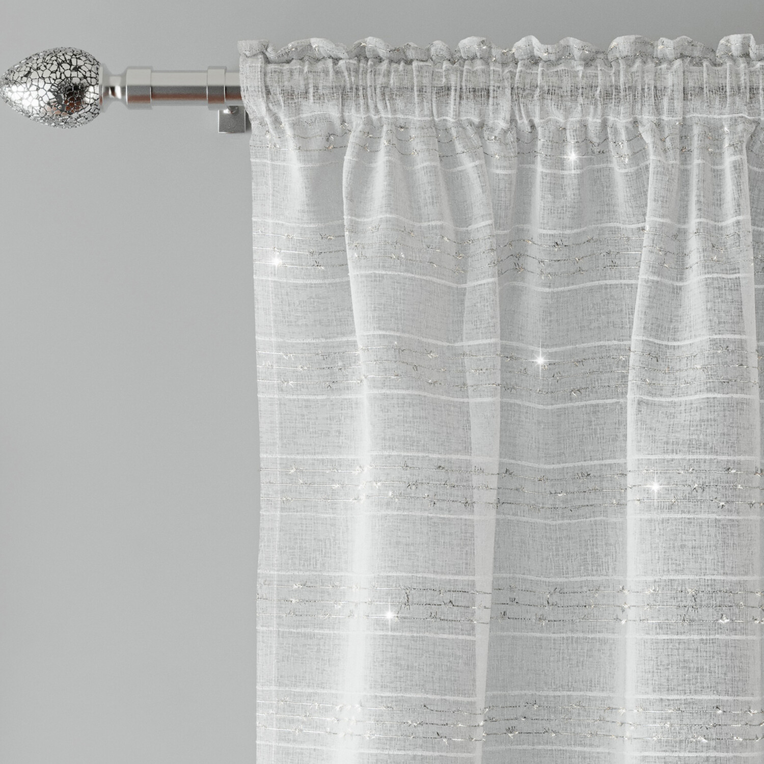 Lima Panel Curtain Silver 183cm Image 3