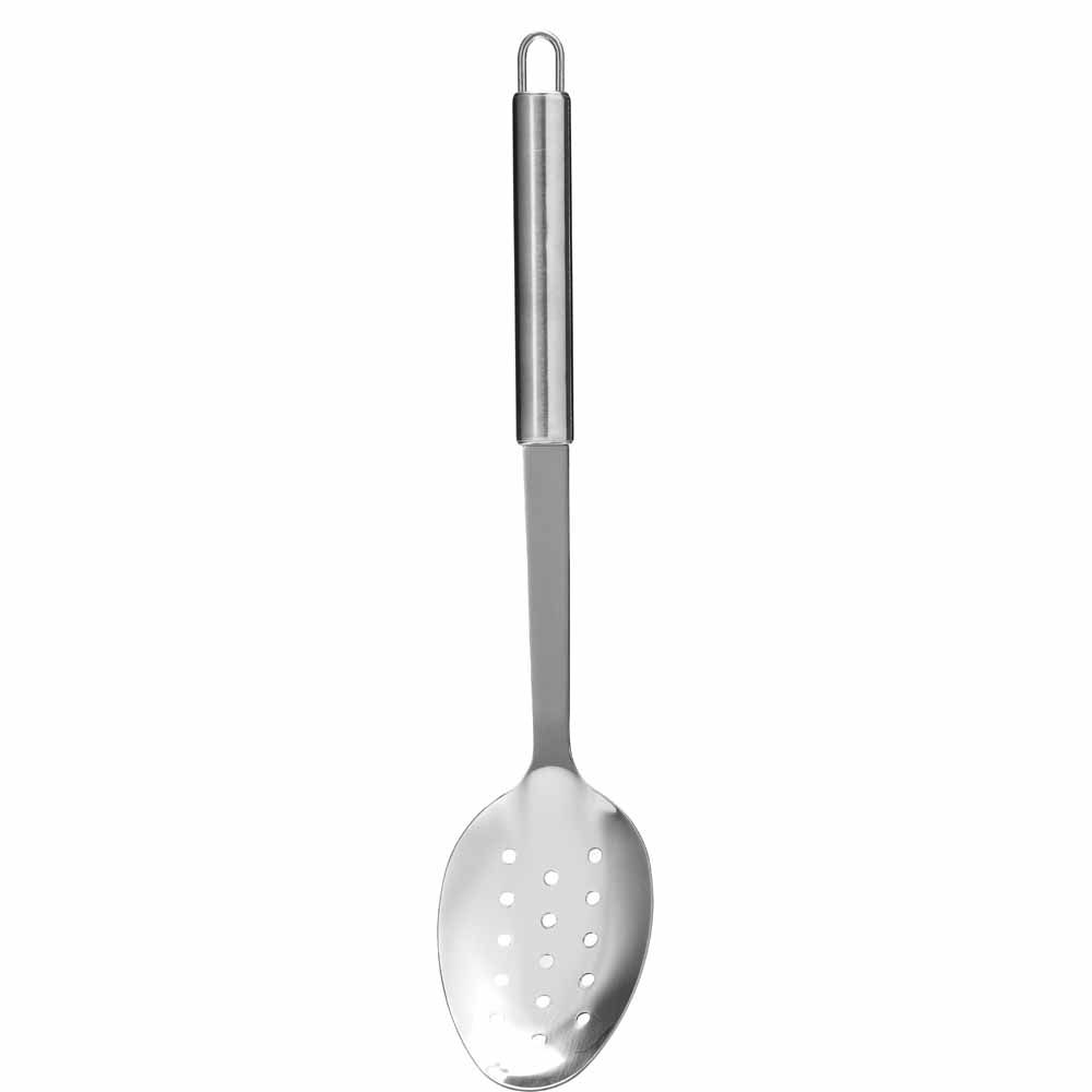 Wilko Stainless Steel Slotted Spoon Image 1