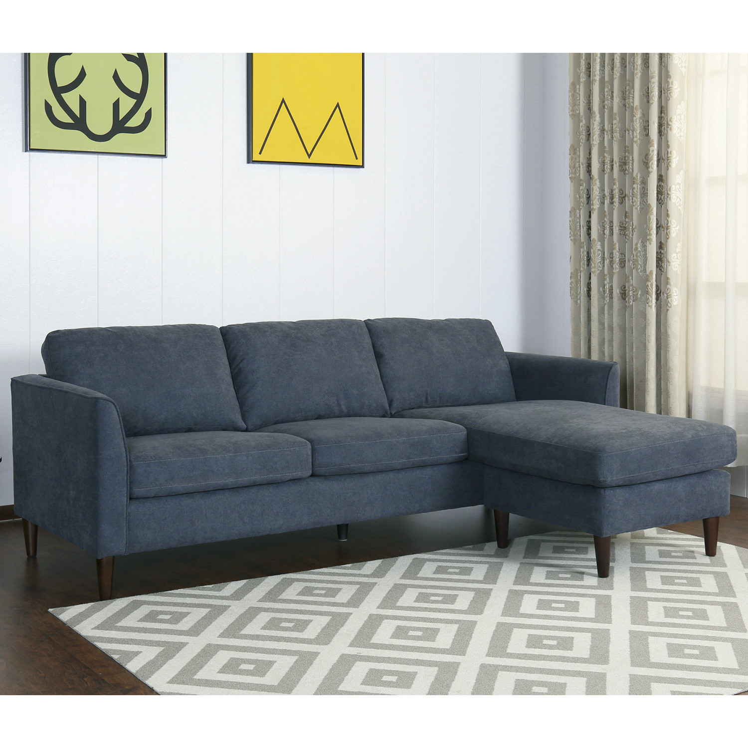 Bronx Corner Sofa - Slate Grey Image 1