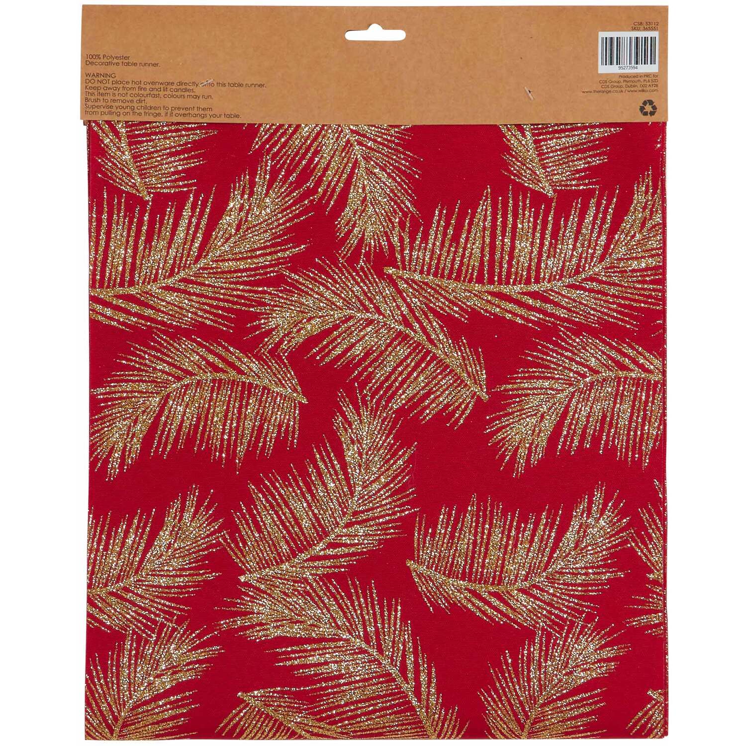 Glitter Leaf Table Runner Image 2
