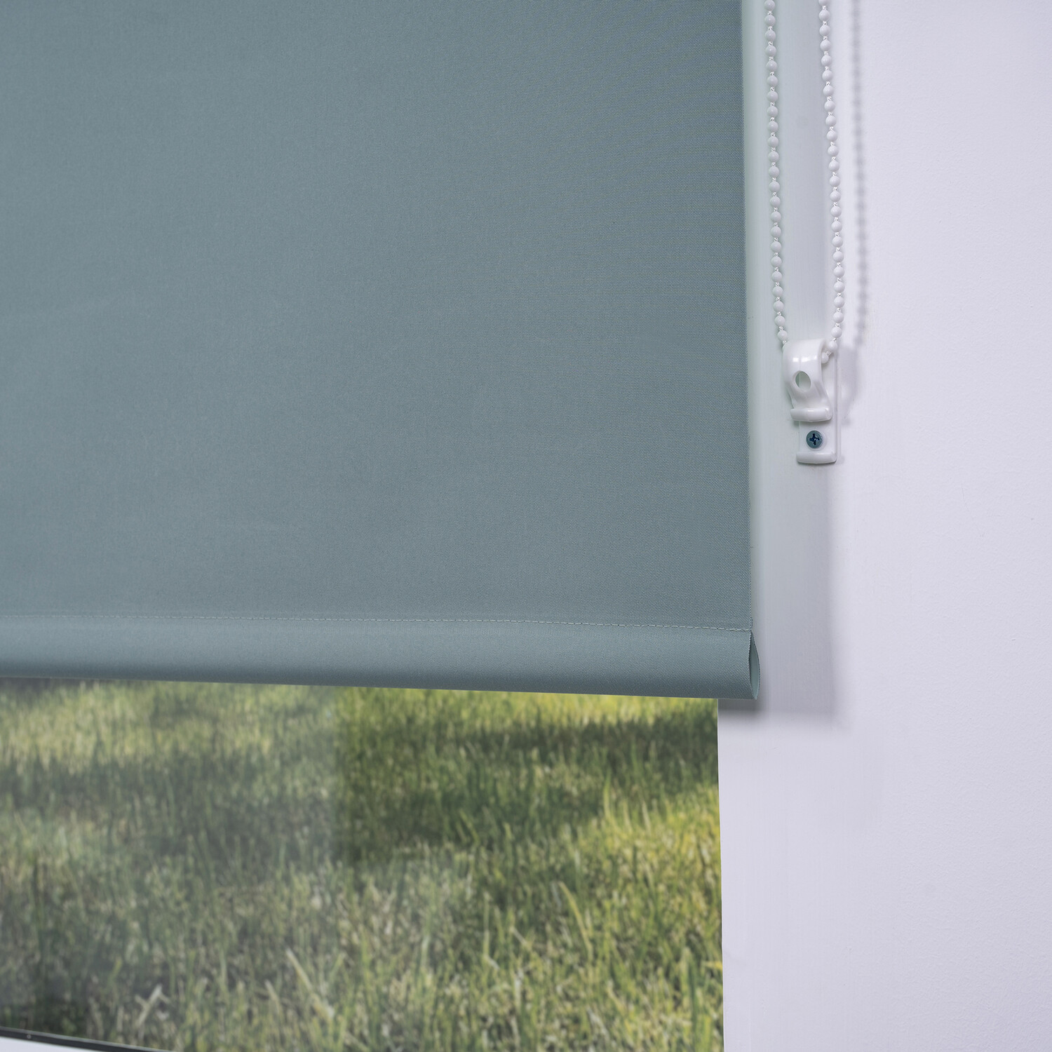 Plain Blackout Blinds Jade Green 180cm Image 5