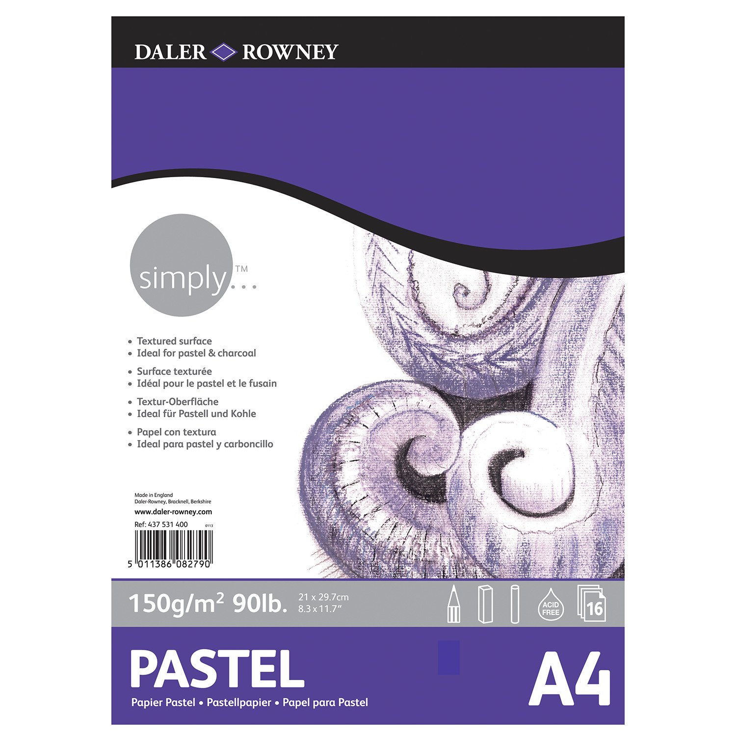 Daler-Rowney Simply Pastel Pad - A4 Image