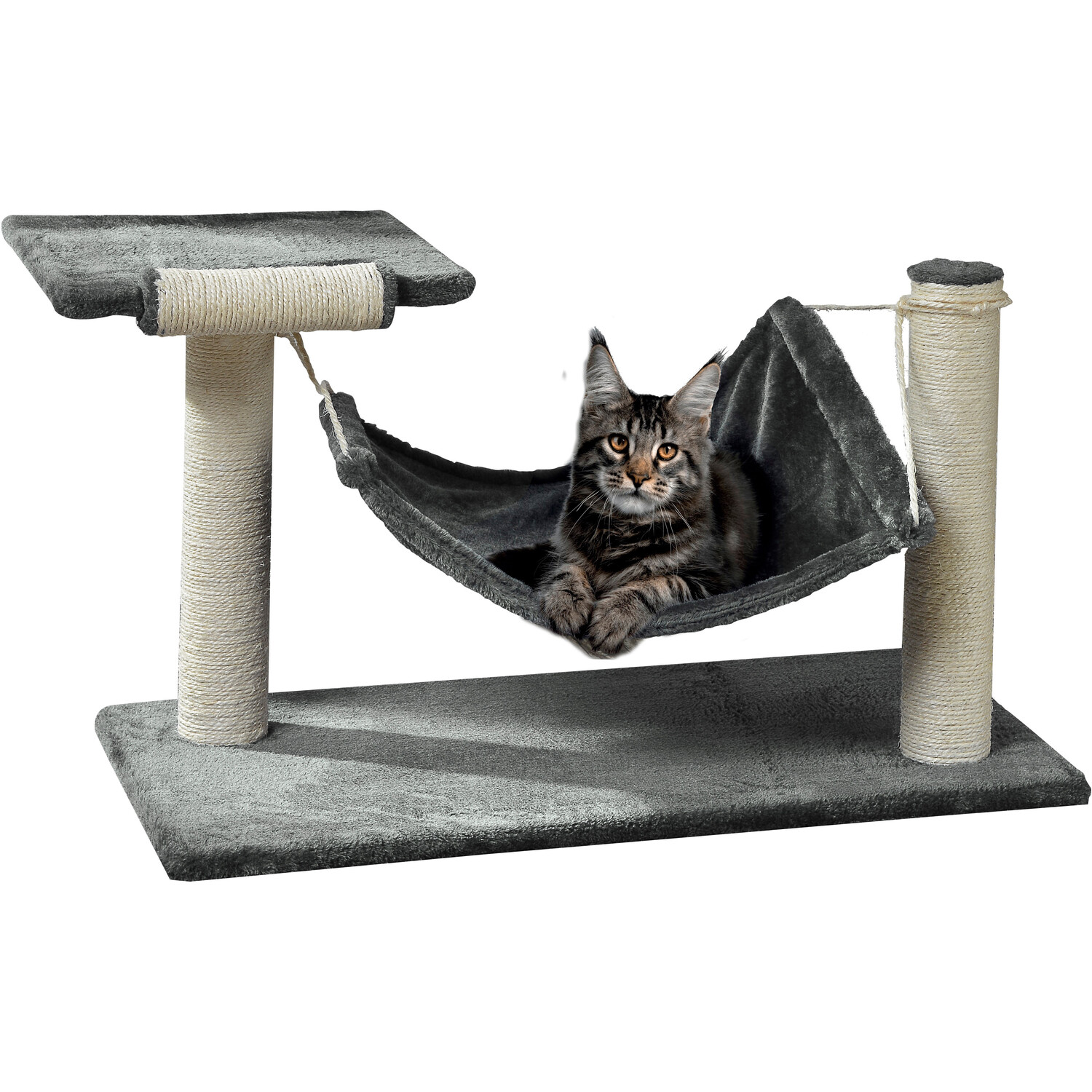 Clever Paws Grey Cat Island Scratching Posts Image 2