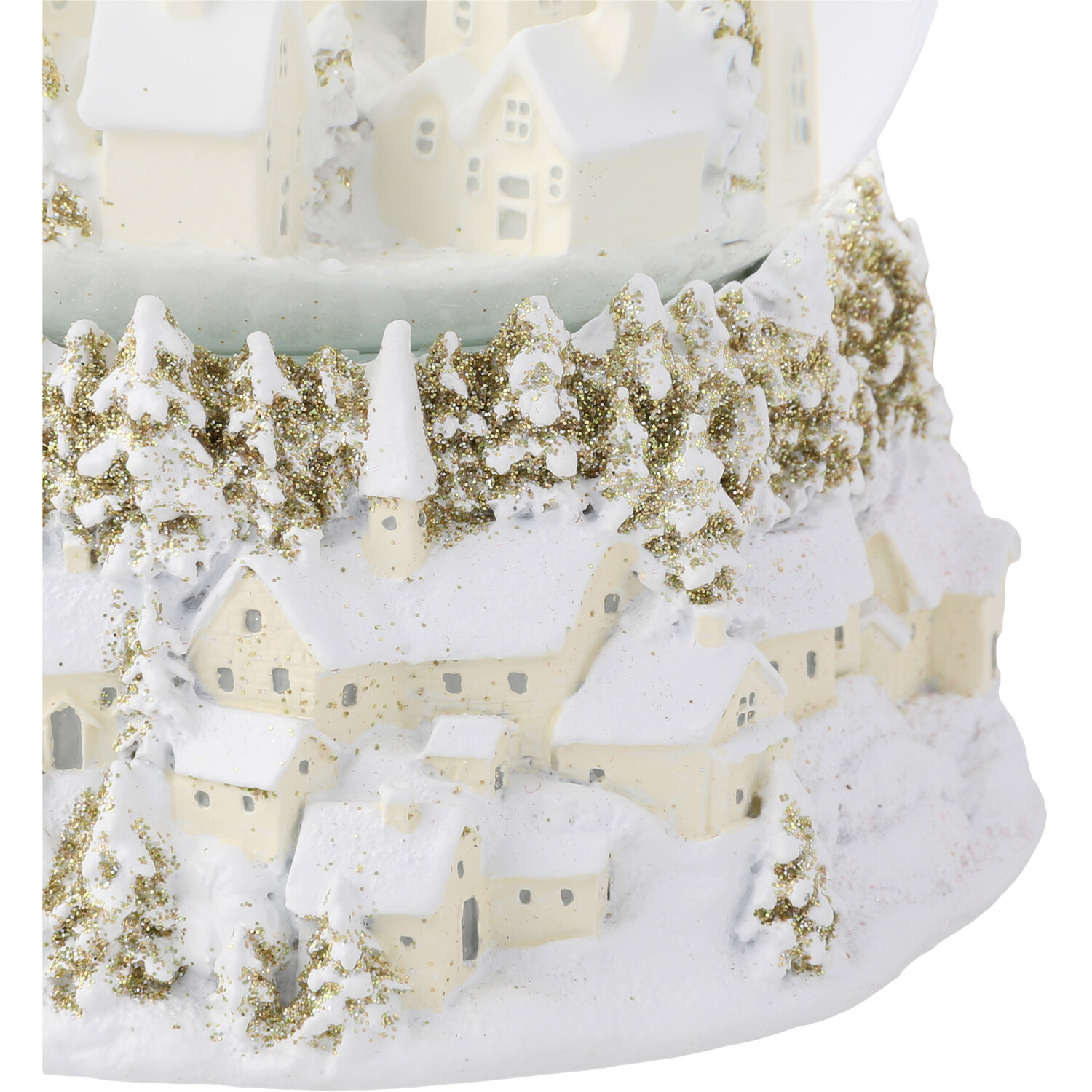 Musical Winter Village Scene Snow Globe Image 4