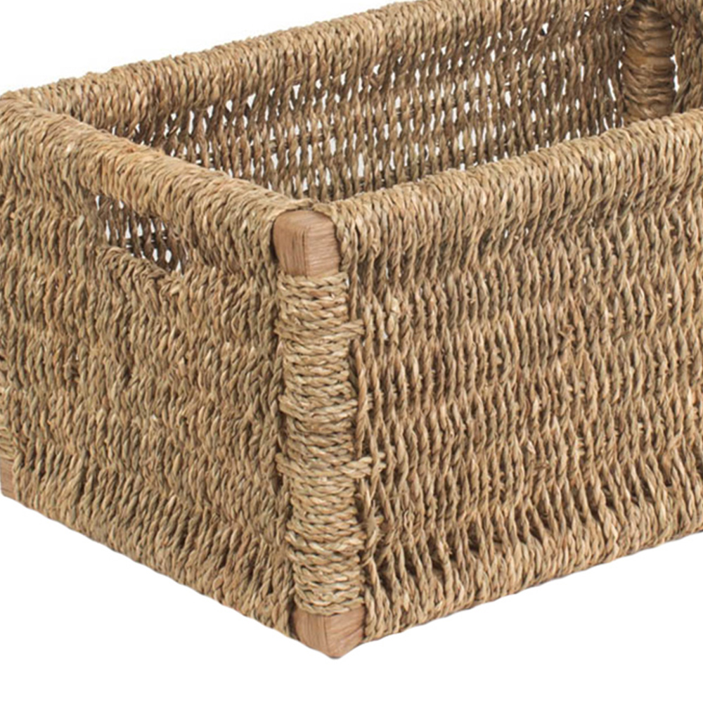 Red Hamper Extra Large Seagrass Storage Basket Wilko