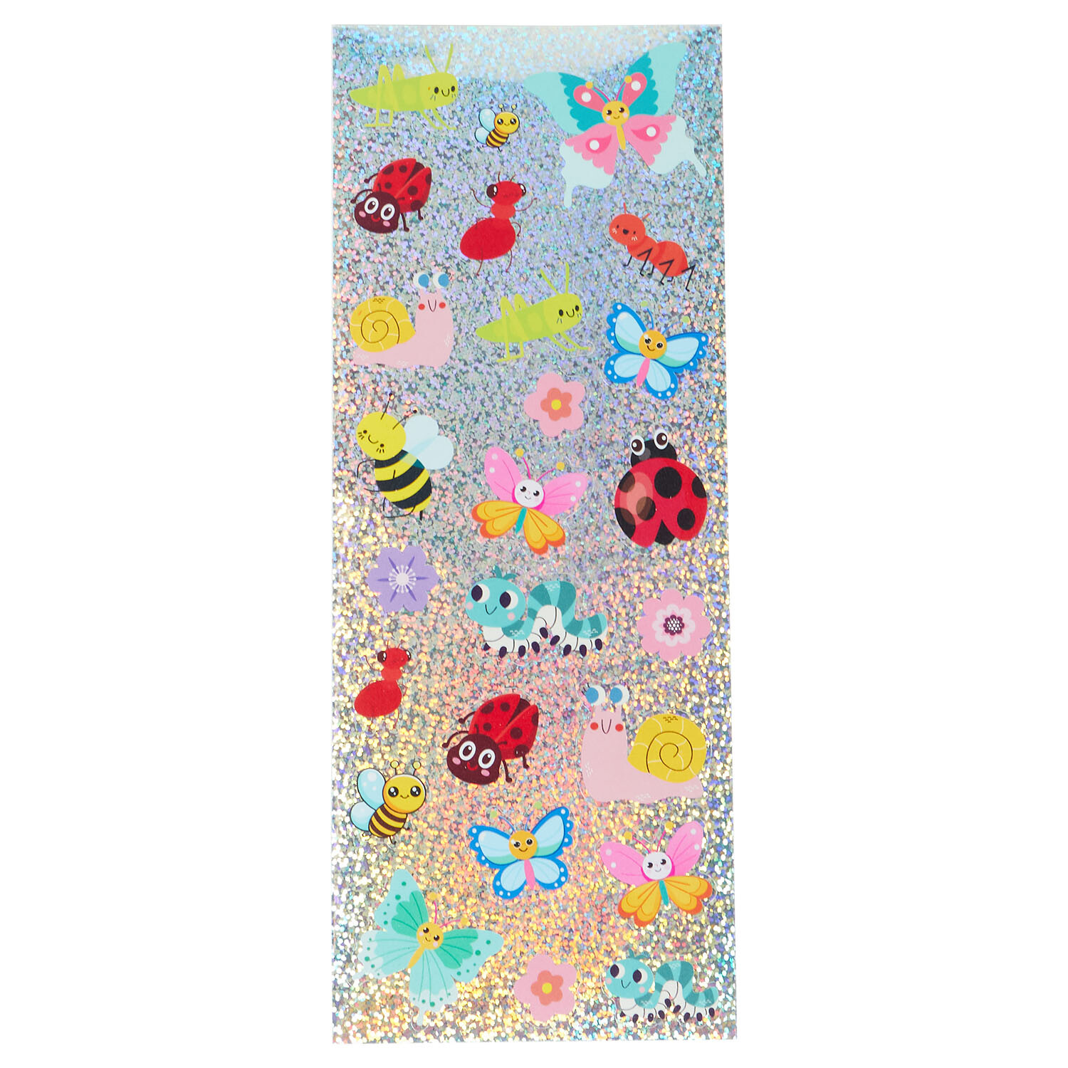 Glitter Stickers Insects Multicolour Image 3